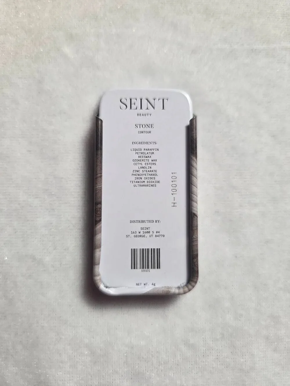 Seint Stone Contour Tin 4g New w/Out Box